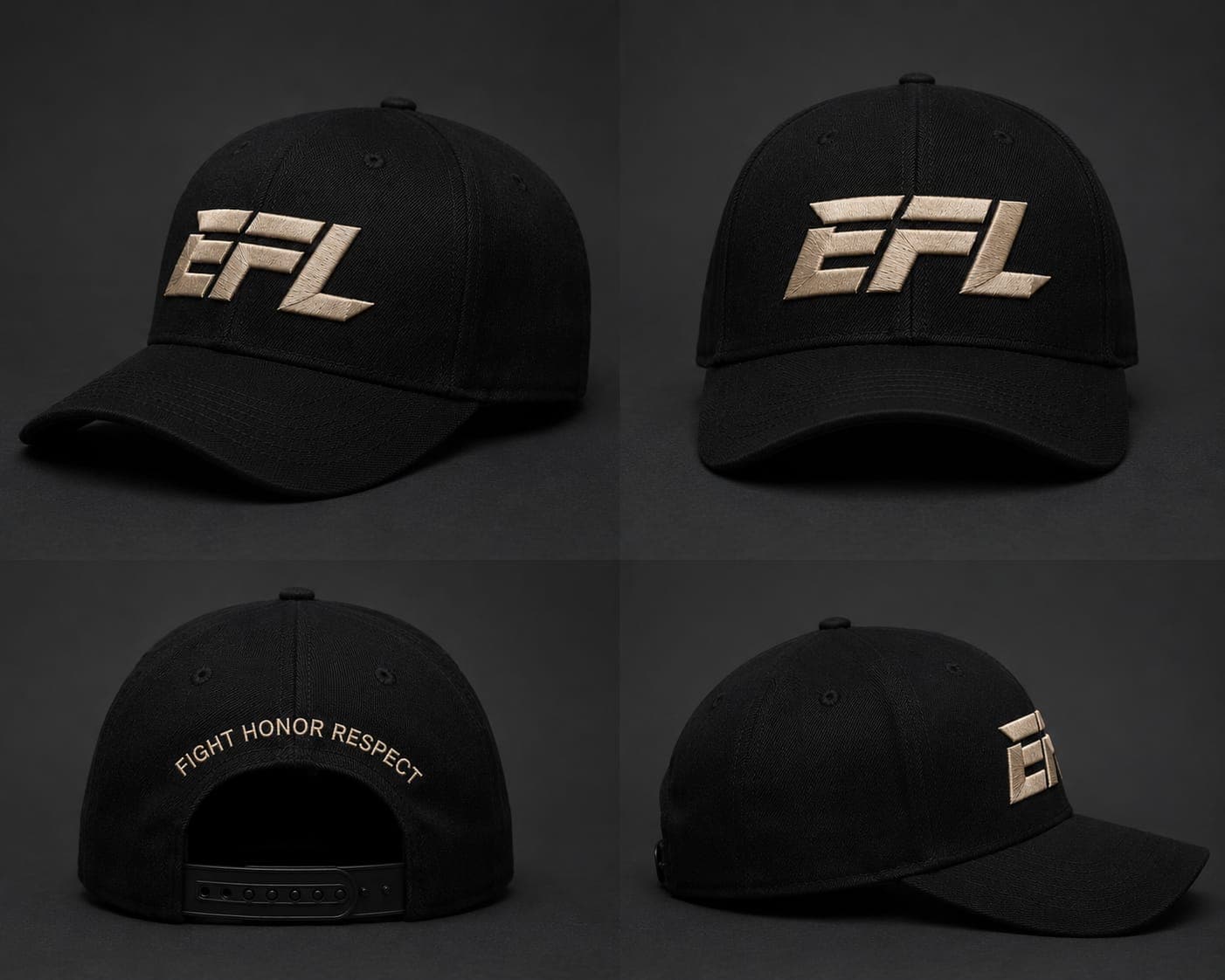 Gorra EFL — Negra Deportiva