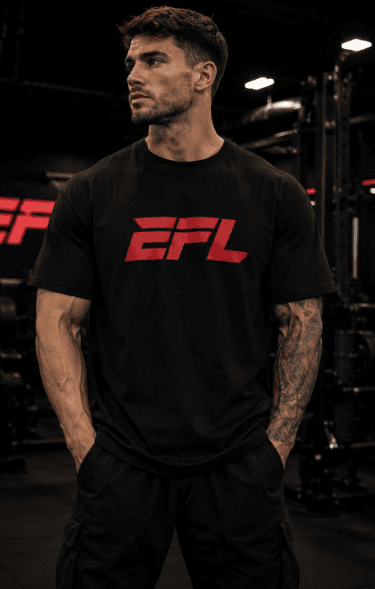 CAMISETA OVER FLOCK EFL - NEGRO